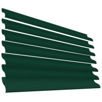 Ламель Еврожалюзи RAL6005/6005 Зеленый Мох 2-х сторонняя для заборов-жалюзи, беседок, пергол